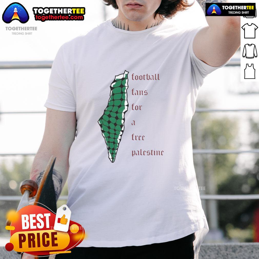 Official Becky Taylor Gill Football Fans For A Free Palestine T Shirt Official Becky Taylor-Gill football fans wearing Free Palestine T-shirt at a match, showcasing support for the cause.