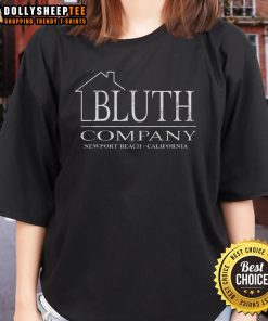 Official Bluth Company Newport Beach California ladies tee featuring a stylish design and vibrant colors for fans.