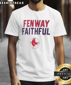 Official Boston Red Sox Fenway Faithful T-Shirt featuring team logo and iconic colors, perfect for loyal fans.