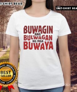 Official Buwagin Bulwagan Ang Ng Mga Buwaya Ladies Tee design featuring vibrant colors and unique graphics for women's fashion.
