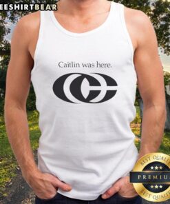 Official Caitlin Was Here Big Logo 2025 Tank Top featuring bold design in vibrant colors for stylish summer wear.