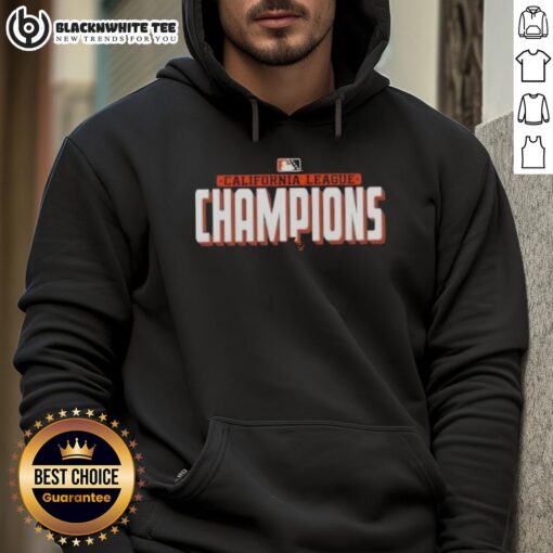 Official California League Champions 2025 hoodie featuring team logo and vibrant colors, perfect for fans and collectors.