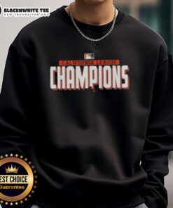 Alt Text: Official California League Champions 2025 sweatshirt featuring team logo and vibrant colors, perfect for fans.