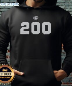 Official Chad Powers 200 Hoodie in navy blue, featuring a stylish design and comfortable fit for fans and athletes.