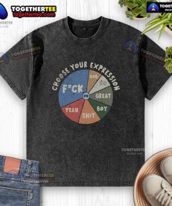 Official Choose Your Expression Washed T-Shirt in soft fabric, showcasing a trendy design perfect for casual wear.