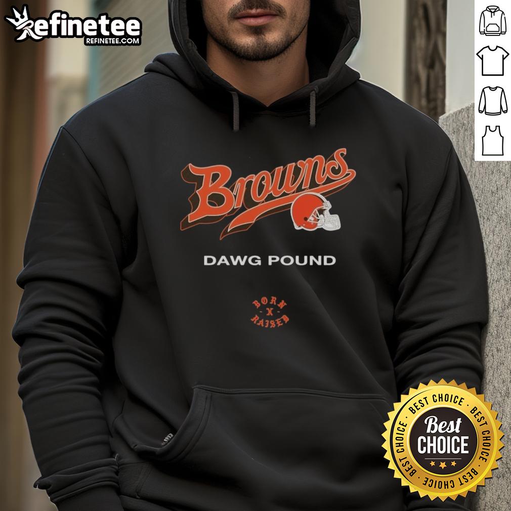 Official Cleveland Browns Born X Raised Dawg Pound Hoodie Official Cleveland Browns Born x Raised Dawg Pound Hoodie in brown, featuring team logo and stylish design for fans.