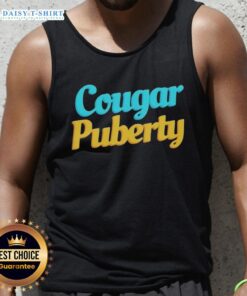 Official Cougar Puberty Tank Top featuring a stylish design perfect for casual wear and celebrating growth.