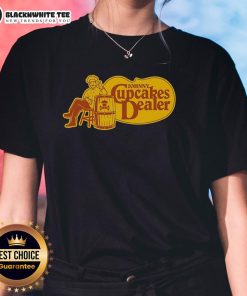 Official Cracker Barrel Johnny Cupcakes Dealer ladies tee featuring stylish design and vibrant colors for casual wear.