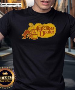 Official Cracker Barrel Johnny Cupcakes Dealer T-Shirt featuring unique design and vibrant colors for fans of both brands.