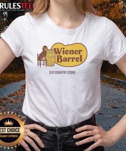 Official Dachshund Wiener Barrel Ladies Tee from Old Country Store featuring a playful dachshund graphic design.