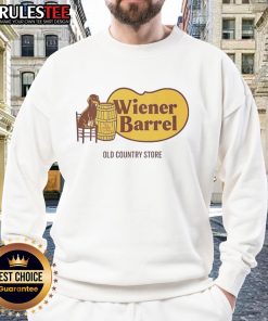 Official Dachshund Wiener Barrel sweatshirt featuring a cozy design, perfect for dog lovers and vintage style enthusiasts.