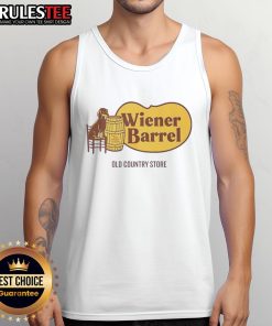 Official Dachshund Wiener Barrel Old Country Store tank top featuring a fun, vibrant design perfect for dog lovers.