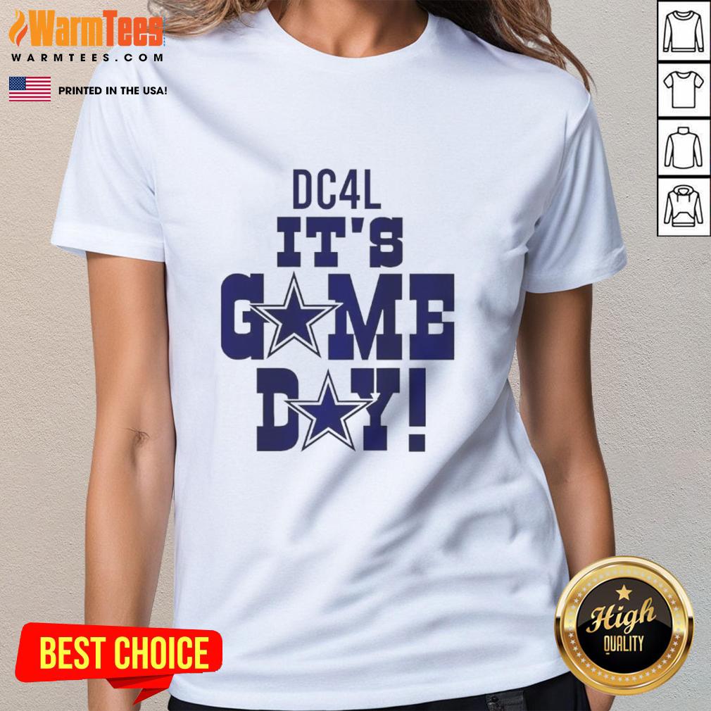 Official Dallas Cowboy Dc4L It'S Game Day Ladies Tee