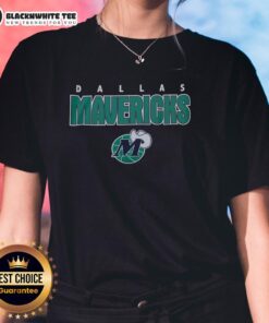 Official Dallas Mavericks Throwback Ladies Tee featuring vintage design and team colors for stylish fan wear.