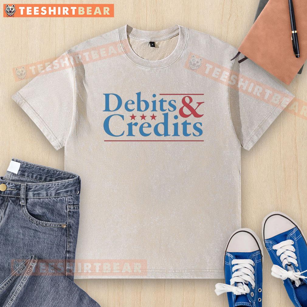 Official Debits And Credits Logo Washed T Shirt