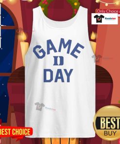 Official Duke Blue Devils game day logo college tank top featuring vibrant blue design for fans and athletes.