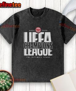 Official Eintracht Frankfurt 2025-2026 UEFA League Champions washed t-shirt showcasing team logo and design.