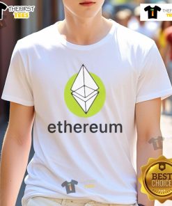 Official Ethereum Green Genesis T-Shirt featuring a stylish design, perfect for crypto enthusiasts and Ethereum supporters.