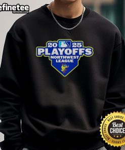 Alt Text: Official Everett AquaSox 2025 Playoff Northwest League logo sweatshirt featuring vibrant team colors and design.