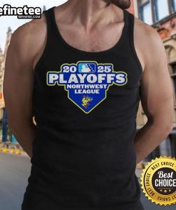 Alt Text: Official Everett AquaSox 2025 Playoff Northwest League logo tank top design in vibrant colors.