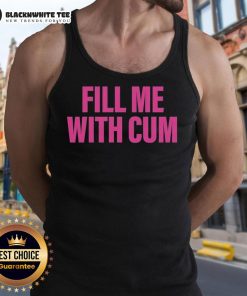 Official Fill Me With Cum Tank Top featuring a bold graphic design, perfect for casual summer wear and statement fashion.