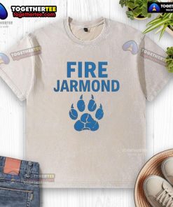Official Fire Jarmond UCLA Football washed t-shirt featuring vibrant team colors and logo, perfect for fans.