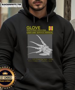 Official Freddy Glove Manual Hoodie featuring a stylish design and high-quality fabric for fans of the Freddy franchise.