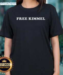 Official Free Jimmy Kimmel Ladies Tee featuring a stylish design for fans of the late-night show, perfect for casual wear.