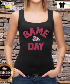 Official Fresno State Bulldogs Game Day logo on college tank top, perfect for fans and game day attire.
