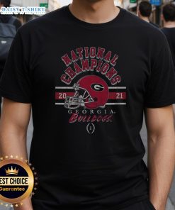 Alt Text: Official Georgia Bulldogs 2021 CFP National Champions T-Shirt featuring team logo and championship graphics.
