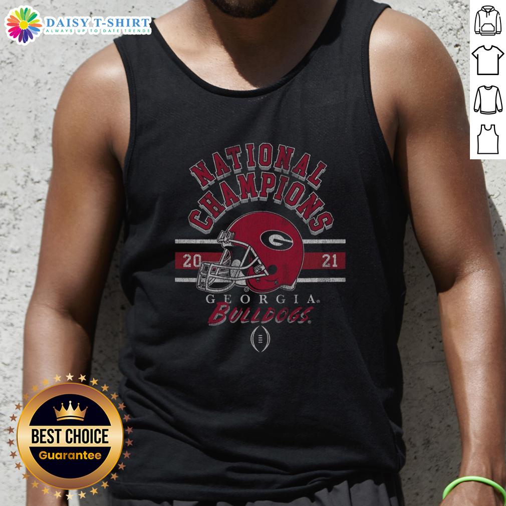 Official Georgia Bulldogs 2021 Cfp National Champions Tank Top Official Georgia Bulldogs 2021 CFP National Champions tank top featuring team colors and logo for fans and supporters.