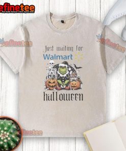 Alt Text: Official Grinch Halloween washed t-shirt for Walmart, featuring a playful design perfect for festive celebrations.