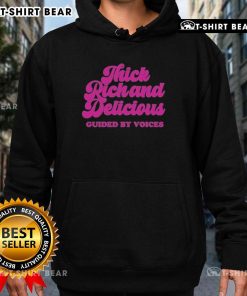 Official Guided By Voices Thick Rick and Delicious hoodie featuring vibrant design and comfortable fit for fans.