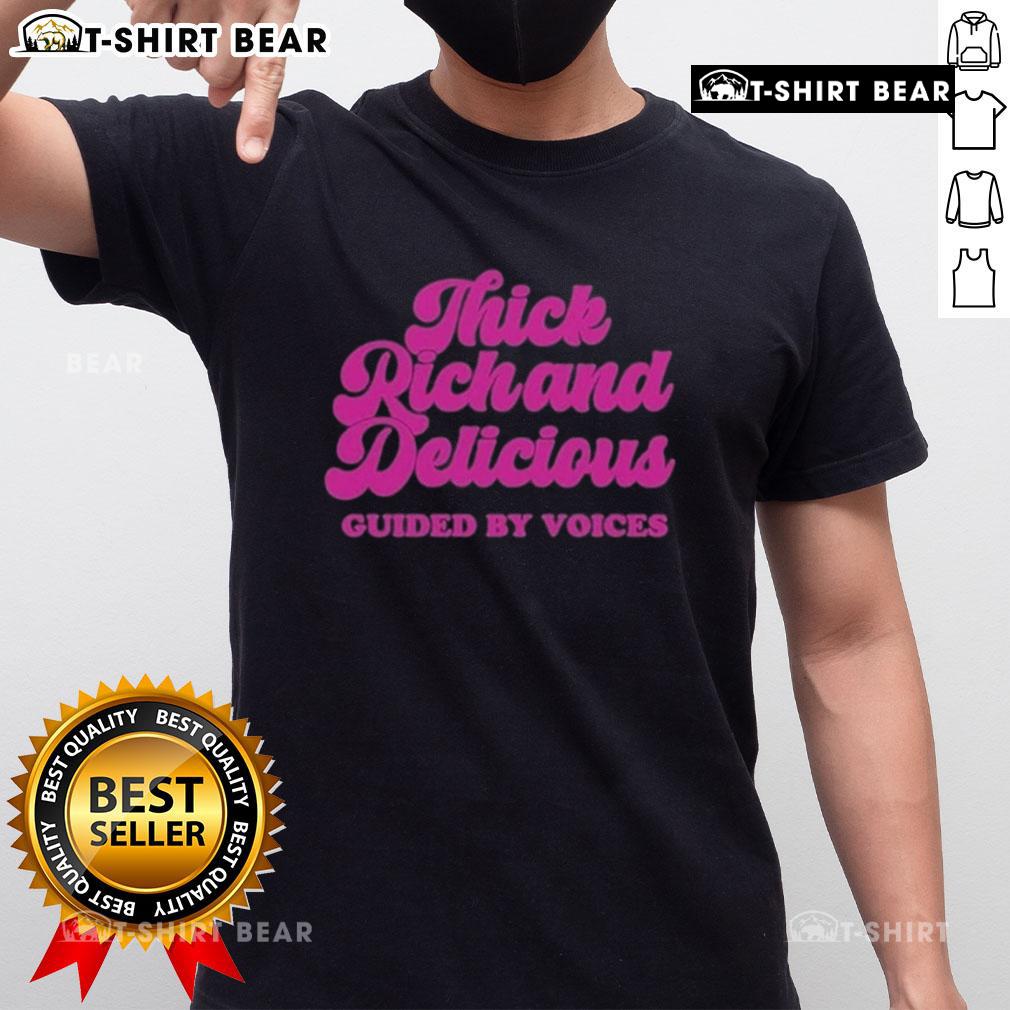 Official Guided By Voices Thick Rick And Delicious T Shirt Official Guided By Voices Thick Rick And Delicious T-Shirt featuring vibrant graphics and a stylish design for fans.
