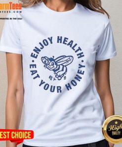Official Harry Enjoy Health Eat Your Honey Ladies Tee featuring a stylish design for health-conscious women.