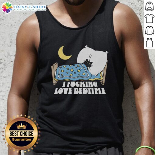 Official I Fucking Love Bedtime Tank Top in soft fabric, perfect for cozy nights and casual wear.