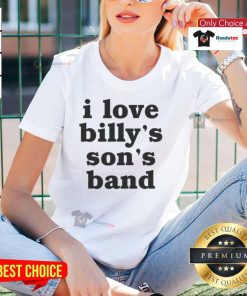 Official I Love Billy's Sons Band Ladies Tee featuring stylish design and comfortable fit, perfect for fans and casual wear.