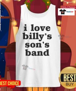 Alt Text: Official I Love Billy's Sons Band tank top featuring vibrant graphics and a stylish design for fans and music lovers.