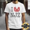 Official I Love NJZ T-Shirt featuring bold letters and a stylish design, perfect for fans of NJZ.