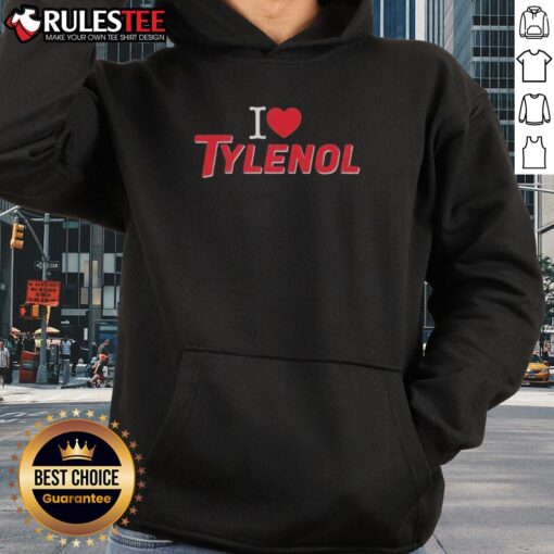 Official I Love Tylenol Neurodiversity Hoodie featuring a vibrant design celebrating neurodiversity and mental health awareness.