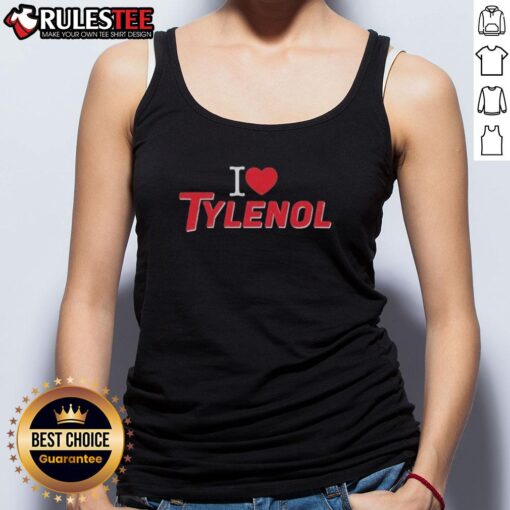 Official I Love Tylenol Neurodiversity Tank Top featuring a vibrant design celebrating neurodiversity and health awareness.