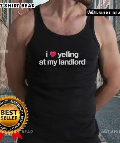 Alt Text: Official I Love Yelling At My Landlord Tank Top in bright colors, perfect for expressing tenant frustrations.