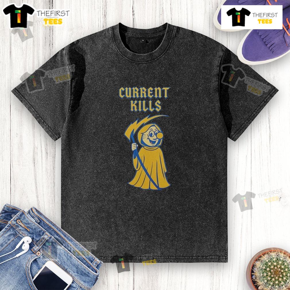 Official Ibew 48 Current Kills Washed T Shirt Official IBEW 48 Current Kills Washed T-Shirt featuring a stylish design for electrical workers and union supporters.