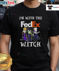 Official I'M With The FedEx Witch Villains Halloween T-Shirt featuring a spooky design for festive Halloween celebrations.