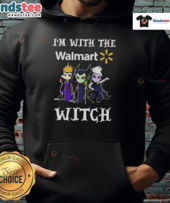 Official 'I'm With The Walmart Witch' Halloween hoodie featuring a spooky design perfect for Halloween festivities.