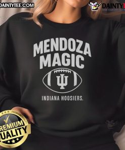 Official Indiana Hoosiers Football Fernando Mendoza Magic Sweatshirt featuring team colors and logo, perfect for fans.