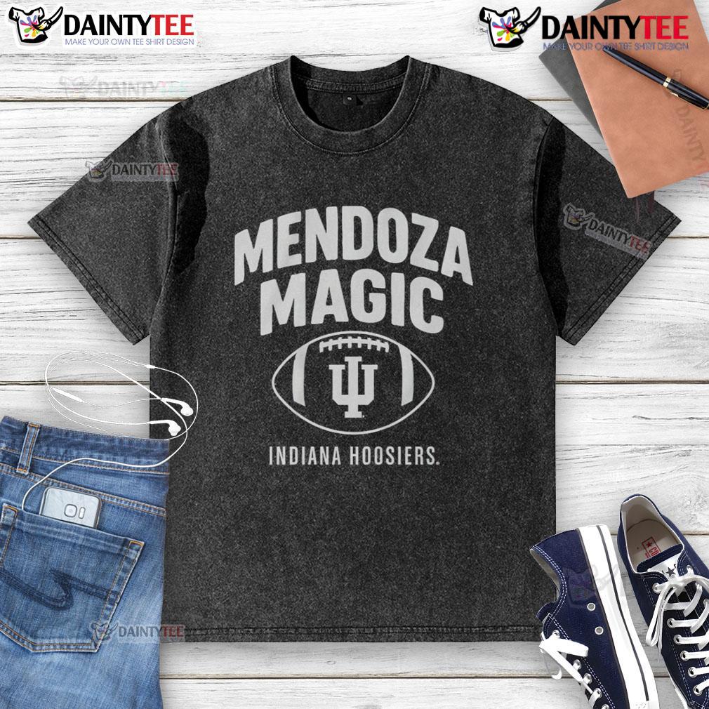 Official Indiana Hoosiers Football Fernando Mendoza Magic Washed T Shirt Official Indiana Hoosiers Football Fernando Mendoza Magic Washed T-Shirt in crimson, featuring team logo and stylish design.