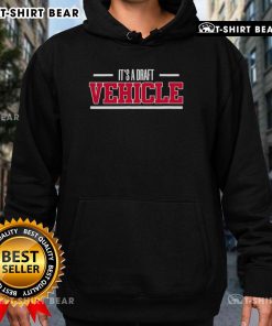 Official It's A Draft Vehicle Hoodie in black, featuring a stylish design for automotive enthusiasts.