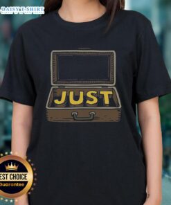 Official Just In Case Ladies Tee in stylish design, featuring soft fabric and a flattering fit for everyday wear.