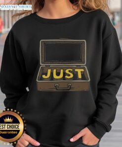Official Just In Case Sweatshirt in grey, featuring a cozy design perfect for casual wear and stylish comfort.